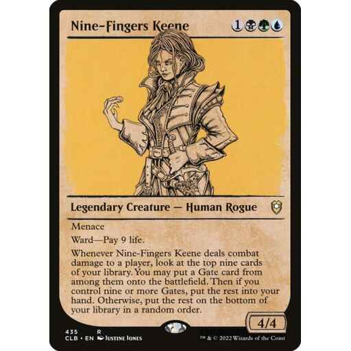 Commander Legends: Battle for Baldur's Gate - 435 - Nine-Fingers Keene - Rare - Multi - Non-foil