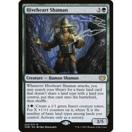 Innistrad: Crimson Vow - 202 - Hiveheart Shaman - Rare - G - Non-foil