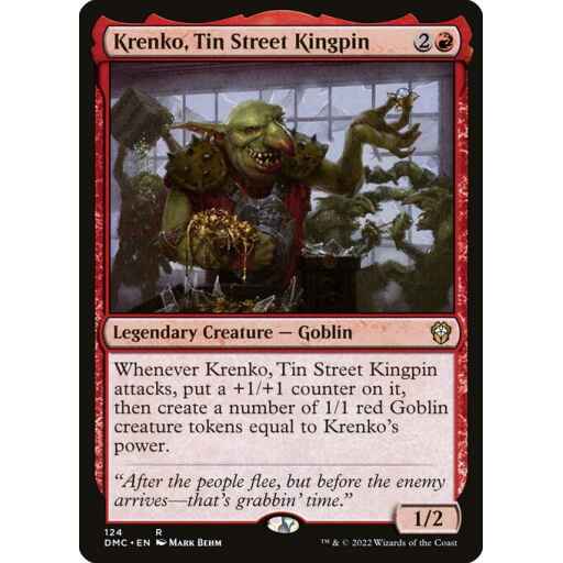 Dominaria United Commander - 124 - Krenko, Tin Street Kingpin - Rare - R - Non-foil