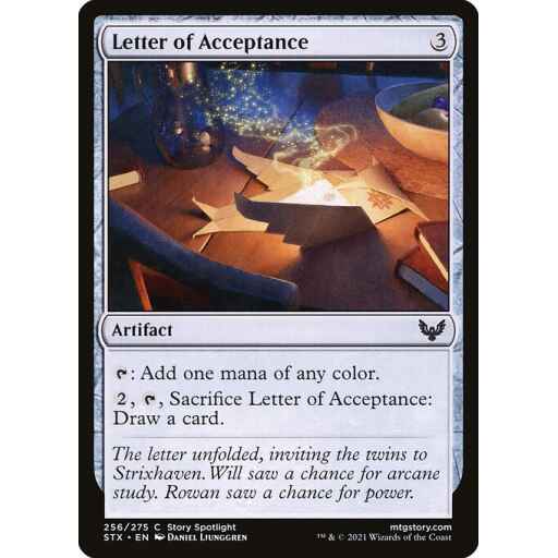 Strixhaven: School of Mages - 256 - Letter of Acceptance - Common - C - Non-foil