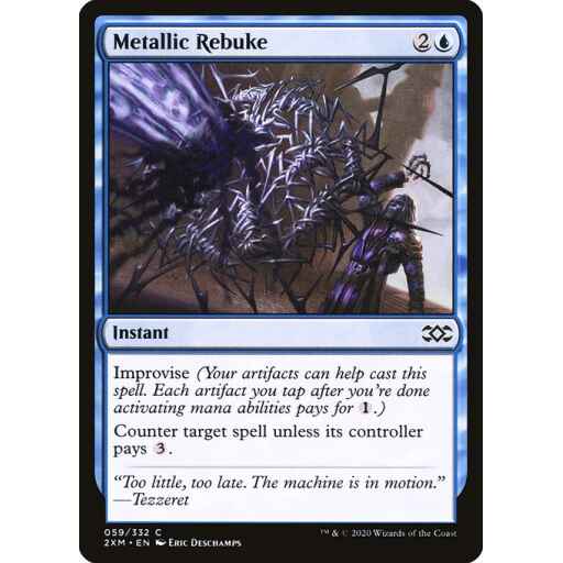 Double Masters - 59 - Metallic Rebuke - Common - U - Non-foil