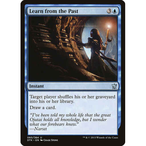 Dragons of Tarkir - 60 - Learn from the Past - Uncommon - U - Non-foil