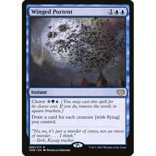 Innistrad: Crimson Vow - 89 - Winged Portent - Rare - U - Non-foil