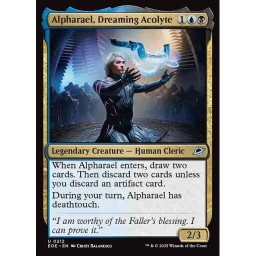 Edge of Eternities - 212 - Alpharael, Dreaming Acolyte - Uncommon - UB - Foil