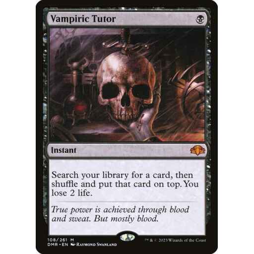 Dominaria Remastered - 108 - Vampiric Tutor - Mythic - B - Non-foil