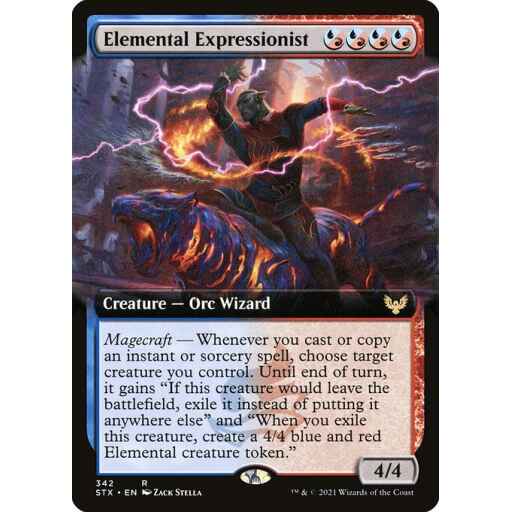 Strixhaven: School of Mages - 342 - Elemental Expressionist - Rare - UR - Non-foil