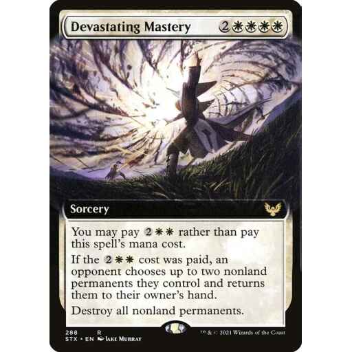 Strixhaven: School of Mages - 288 - Devastating Mastery - Rare - W - Foil