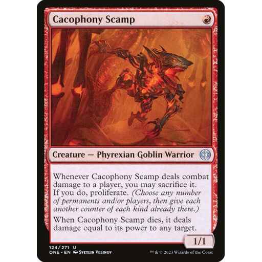 Phyrexia: All Will Be One - 124 - Cacophony Scamp - Uncommon - R - Foil