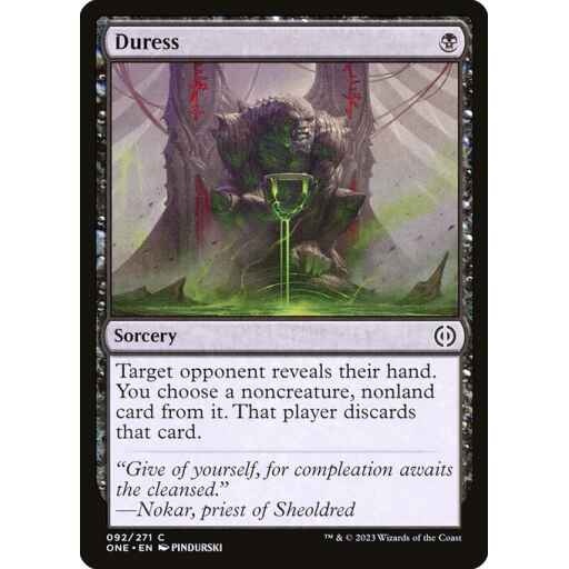 Phyrexia: All Will Be One - 92 - Duress - Common - B - Non-foil
