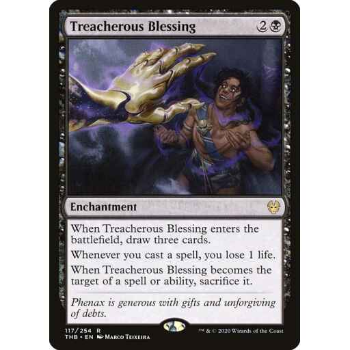 Theros Beyond Death - 117 - Treacherous Blessing - Rare - B - Non-foil