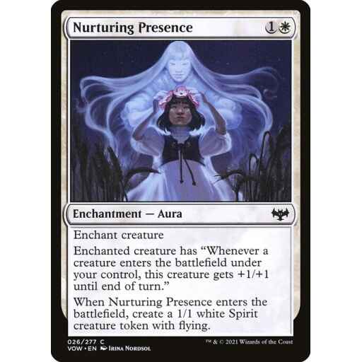 Innistrad: Crimson Vow - 26 - Nurturing Presence - Common - W - Non-foil