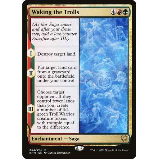 Kaldheim - 234 - Waking the Trolls - Rare - RG - Non-foil