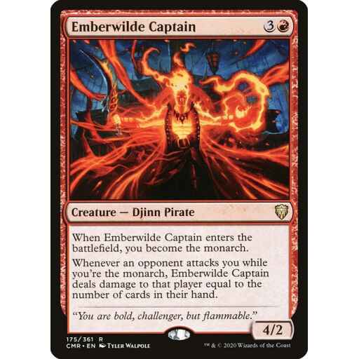 Commander Legends - 175 - Emberwilde Captain - Rare - R - Non-foil