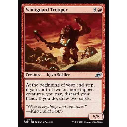 Edge of Eternities - 166 - Vaultguard Trooper - Uncommon - R - Non-foil