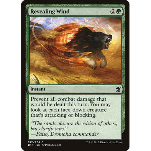 Dragons of Tarkir - 197 - Revealing Wind - Common - G - Non-foil