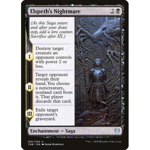 Theros Beyond Death - 91 - Elspeth's Nightmare - Uncommon - B - Non-foil