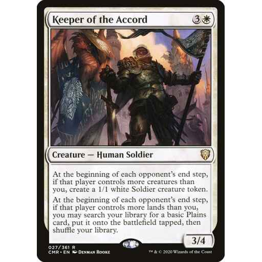 Commander Legends - 27 - Keeper of the Accord - Rare - W - Non-foil
