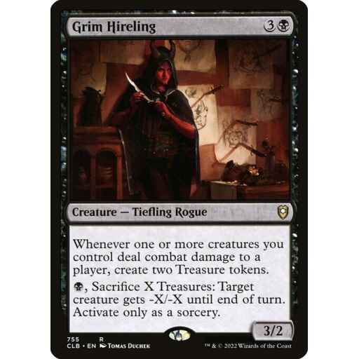 Commander Legends: Battle for Baldur's Gate - 755 - Grim Hireling - Rare - B - Non-foil