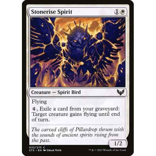 Strixhaven: School of Mages - 32 - Stonerise Spirit - Common - W - Non-foil