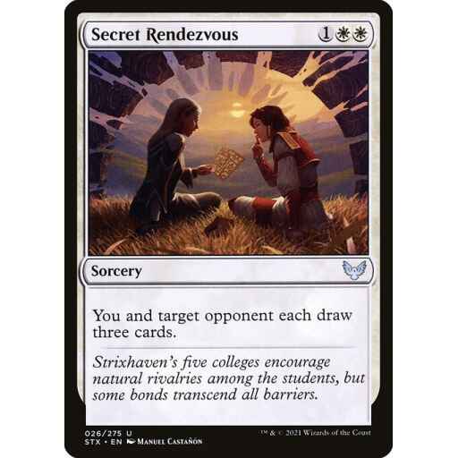 Strixhaven: School of Mages - 26 - Secret Rendezvous - Uncommon - W - Foil