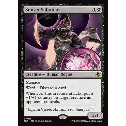 Edge of Eternities - 116 - Sunset Saboteur - Rare - B - Non-foil