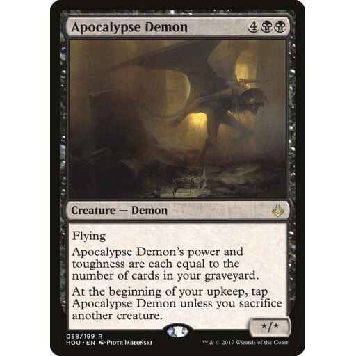 Hour of Devastation - 58 - Apocalypse Demon - Rare - B - Non-foil