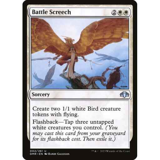 Dominaria Remastered - 2 - Battle Screech - Uncommon - W - Non-foil