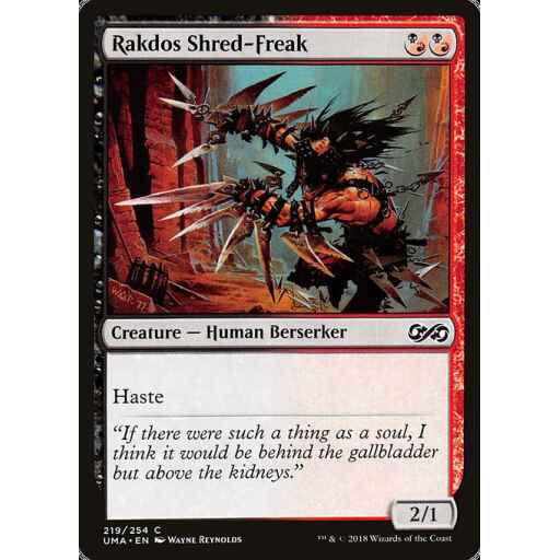 Ultimate Masters - 219 - Rakdos Shred-Freak - Common - BR - Non-foil