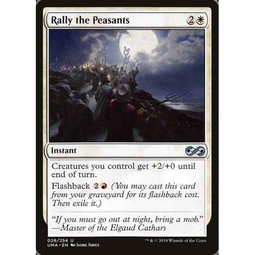 Ultimate Masters - 28 - Rally the Peasants - Uncommon - W - Non-foil