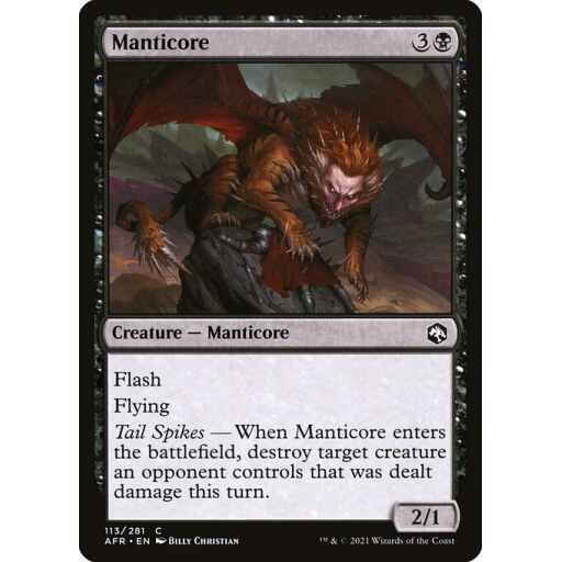 Adventures in the Forgotten Realms - 113 - Manticore - Common - B - Non-foil