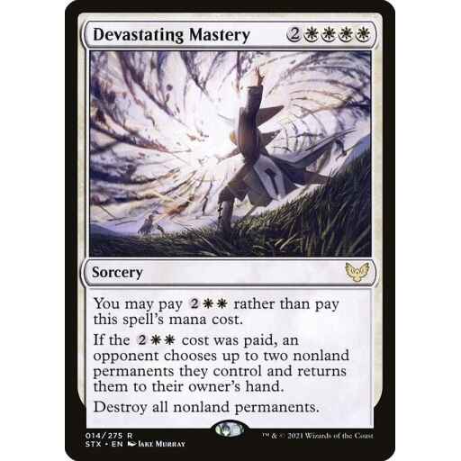 Strixhaven: School of Mages - 14 - Devastating Mastery - Rare - W - Non-foil