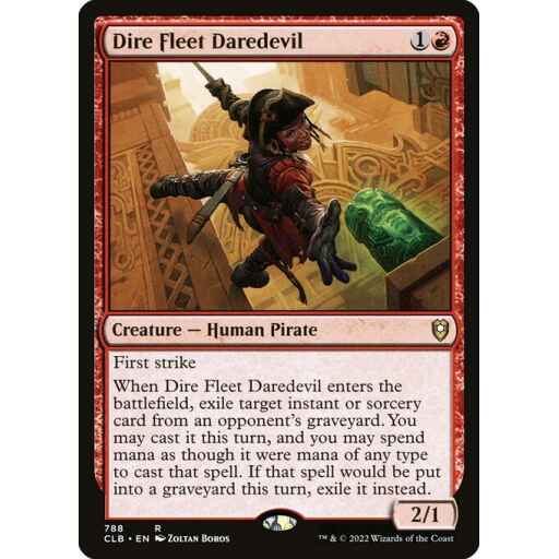 Commander Legends: Battle for Baldur's Gate - 788 - Dire Fleet Daredevil - Rare - R - Non-foil
