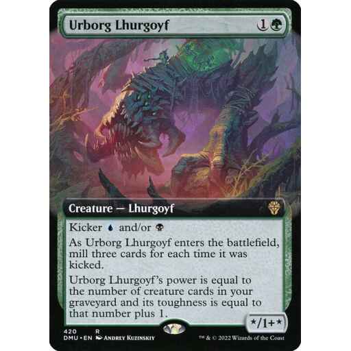 Dominaria United - 420 - Urborg Lhurgoyf - Rare - G - Non-foil