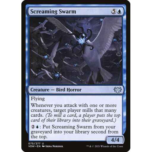 Innistrad: Crimson Vow - 75 - Screaming Swarm - Uncommon - U - Non-foil