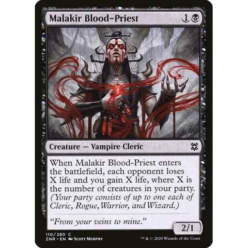 Zendikar Rising - 110 - Malakir Blood-Priest - Common - B - Non-foil