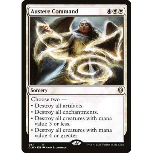 Commander Legends: Battle for Baldur's Gate - 687 - Austere Command - Rare - W - Non-foil