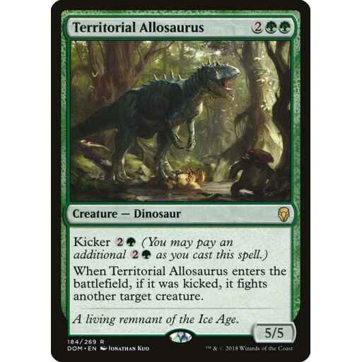 Dominaria - 184 - Territorial Allosaurus - Rare - G - Non-foil