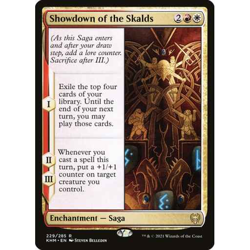 Kaldheim - 229 - Showdown of the Skalds - Rare - WR - Non-foil