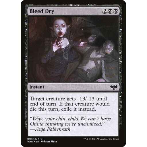 Innistrad: Crimson Vow - 94 - Bleed Dry - Common - B - Non-foil
