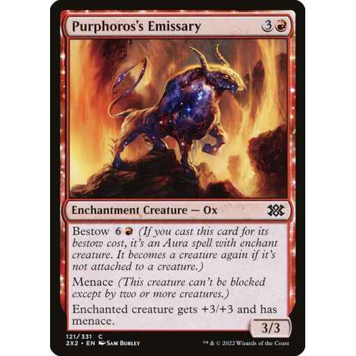 Double Masters 2022 - 121 - Purphoros's Emissary - Common - R - Foil