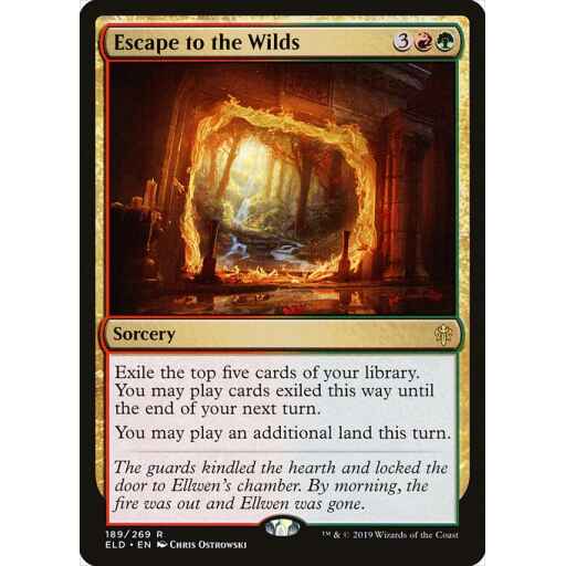 Throne of Eldraine - 189 - Escape to the Wilds - Rare - RG - Non-foil