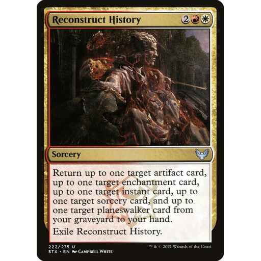 Strixhaven: School of Mages - 222 - Reconstruct History - Uncommon - WR - Non-foil