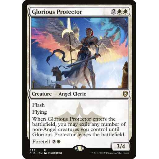 Commander Legends: Battle for Baldur's Gate - 695 - Glorious Protector - Rare - W - Non-foil