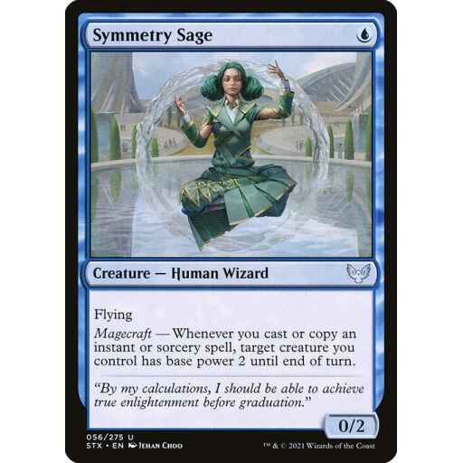 Strixhaven: School of Mages - 56 - Symmetry Sage - Uncommon - U - Non-foil