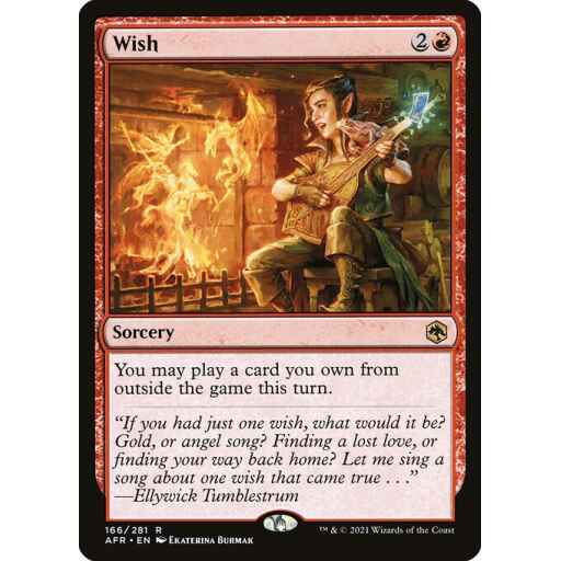 Adventures in the Forgotten Realms - 166 - Wish - Rare - R - Non-foil