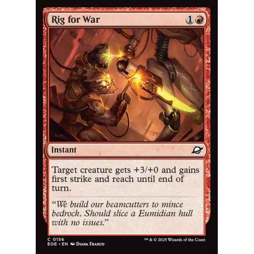 Edge of Eternities - 156 - Rig for War - Common - R - Non-foil