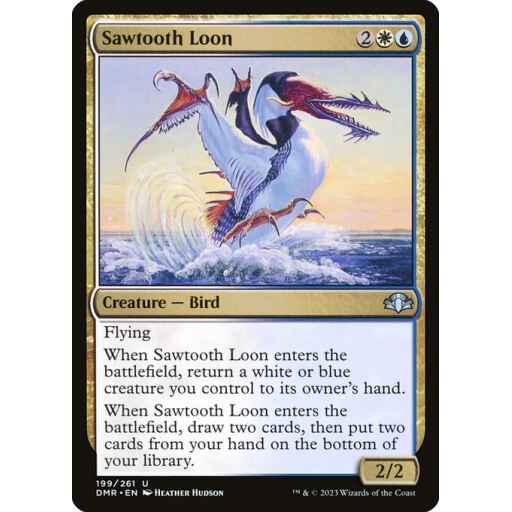 Dominaria Remastered - 199 - Sawtooth Loon - Uncommon - WU - Non-foil