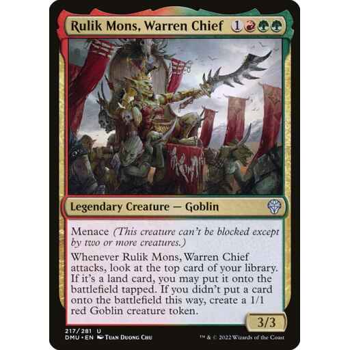 Dominaria United - 217 - Rulik Mons, Warren Chief - Uncommon - RG - Non-foil