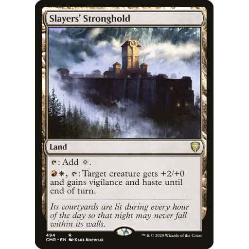 Commander Legends - 494 - Slayers' Stronghold - Rare - C - Non-foil
