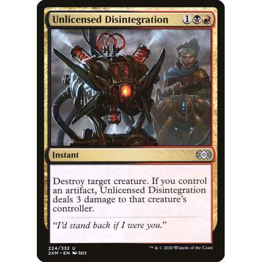 Double Masters - 224 - Unlicensed Disintegration - Uncommon - BR - Non-foil